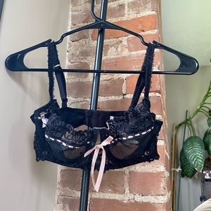 34D Jezebel Black Lace Bra